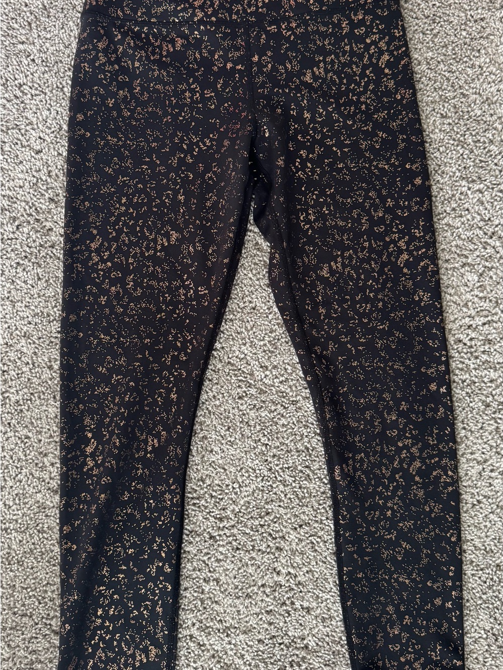ZYIA LnT Leggings Black with Metallic Gold Speckle